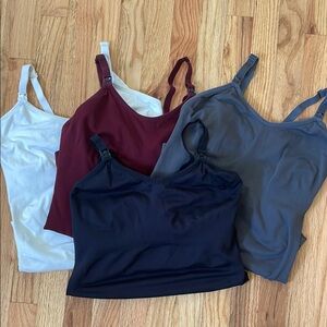 Three maternity nursing shirts